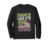 Dance like it is 1990 vintage retro 90s casette disco 1990s Long Sleeve T-Shirt