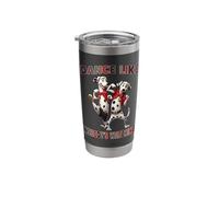 Dance Like Nobody's Watching Dalmatian Fun Stainless Steel Insulated Tumbler