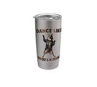 Dance Like Nobody's Watching German Shepherd Stainless Steel Insulated Tumbler