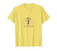 Dance Like Nobodys Watching Joyful Silhouette T-Shirt, Men, Lemon, S