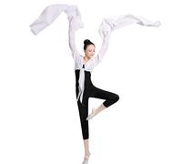 Dance Long Sleeves, Chinese Peking Opera Stunts Dancing Practice Long Flowing Sleeves