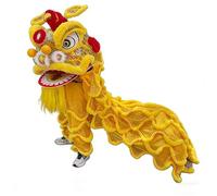 Dance Mascot Costume for Height 150cm-185cm Party Performance Costume Suit, Traditional Decoration Carnival Festival Wear(Yellow)