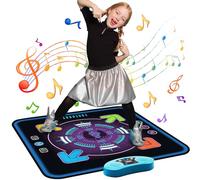 Dance Mat for Kids Built-in Music Dance Toys 3 Game Modes Play Mats with AUX, Adjustable Volume Memory Games Pad, Birthday Toys for Girls and Boys age 4 5 6 7 8 9 10+