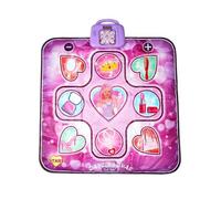 Dance Mat,Light Up Dance Pad,Kids Musical Dance Play Mat with Light Up 9 Pattern,Electronic Dance Pad,Adjustable Volume, Built-in Music, 5 Game Modes,Toys Gifts for Ages 3+ Girls Boys Adult (Pink)