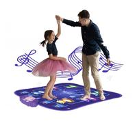 Dance Mat Toy for Kids Age 3-12, Xmas Birthday Gift for 3 4 5 6 7 8 9 10 Years Old Girl& Boy, Electronic Dance Pad with 5 Game Mode,6 Light Up Step Key,6 Level, Bluetooth,Adjustable Volume,Anti-slip