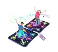 Dance Mat Toys for 3-12 Year Old Kids, Kids Dance Mat with Light-up 12-Button Bluetooth & 6 Modes, 2 Player Electronic Dance Pad Toys, Birthday Xmas Gifts for 3 4 5 6 7 8 9 10+ Year Old Girls Boys
