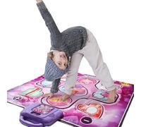 Dance Mat Toys for Girls, Light Up Dance Pad with 6 Game Modes, Built-in Music, Light Up 9 Pattern, Adjustable Volume & LED Lights, Christmas Birthday Gift for 3+ Years Old Girls