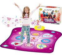 Dance Mat Toys for Girls, Play Mat with LED Lights, Adjustable Volume, 3 Game M