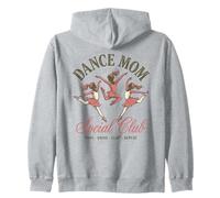 Dance Mom Social Club Ballet Dancer Graphic Zip Hoodie