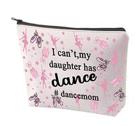 Dance Mom Survival Kit Ballet Mom Gift I Cant My Daughter Has Dance Makeup Bag with Zipper Dancing Cosmetic Bag (Dance)