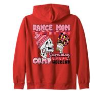 Dance Mom Surviving Comp Weekend Skeleton Coffee Mothers Day Zip Hoodie