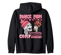 Dance Mom Surviving Comp Weekend Skeleton Coffee Mothers Day Zip Hoodie