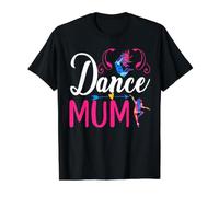 Dance Mum Groovy Pink Splash Dancing Practice Mum of Dancer Value Graphic T-Shirt, Men, Black, S
