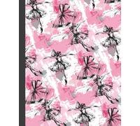 Dance Notebook "Pink Ballerina": Dotted Journal, Ballet Gift, Dance Mom, Dance Competition, Dance Ballet Black and Pink, Dance Recital Gifts, ... for Dance Instructors,110 Pages, Polka Dot