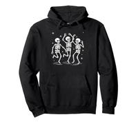 Dance of Death Macabre Funny Halloween Dancing Skeletons Pullover Hoodie