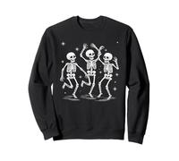 Dance of Death Macabre Funny Halloween Dancing Skeletons Sweatshirt