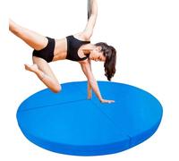 Dance Pole Crash Mat - 4ft/5ft/6ft Folding Safety Pad for Stripper Pole, Aerial Hoop & Silks - Round Dance Floor Cushion for Fall Protection & Stability