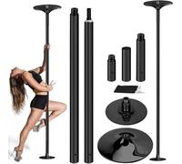 Dance Pole, Fixed Dance Pole For Home Use, Portable And Detachable Stripper Fitness Pole, Adjustable Height, Static And Rotating,