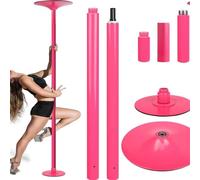 Dance Pole, Fixed Dance Pole For Home Use, Portable And Detachable Stripper Fitness Pole, Adjustable Height, Static And Rotating,