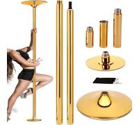 Dance Pole, Fixed Dance Pole For Home Use, Portable And Detachable Stripper Fitness Pole, Adjustable Height, Static And Rotating,