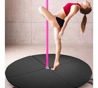 Dance Pole Permanent Ceiling Mount Commercial Fitness Stripper Pole，Pole Dance Mat,Portable Black Pole Dance Mat - 3/5/10cm Thick Crash Pad for Safe Pole Dancing & Yoga Practice, Non-Slip, L