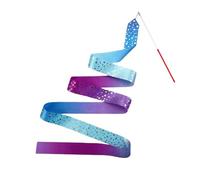 Dance Ribbon - Long Sparkly Twirling Streamers, Foldable Gradient Design Easy Grip, Satin Fabric Smooth Flow, Ribbon Dancer Wands Party Favors | For Parties Classrooms Talent Shows Fitness Training