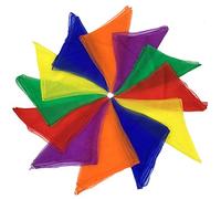 Dance Scarves Music Scarves for Children Movement and Juggling 12pcs