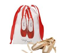 Dance Shoe Bag - Dust Proof Pouch for Dancers | Smooth Satin Fabric with Drawstring Closure, Storage Bag for Ballet, Lightweight Protection Case, Backstage Accessories for Gym Classes