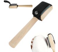 Dance Shoe Brush for Roughening Leather Soles - Professional Wooden Handle Scratch Brush with Protective Case, Perfect for Ballroom, Latin
