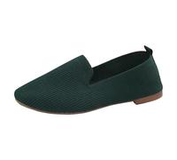 Dance Shoes, Ballet Shoes Women: Pointe Shoe Comfortable Elegant Airy Soft Flats Lightweight Fitted Dancing Slippers Exquisite Ladies Dance Pumps Green 8.5