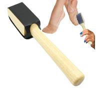 Dance Shoes Brush - 16x5x3cm Sole Cleaner, Wood Handle Scrubber, Stainless Steel Bristles | Durable Footwear Maintenance Tool For Ballroom Latin Salsa Swing Dancers Men Women Ensured Portability