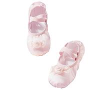 Dance Shoes for Children with Soft Soles - Girls' Practice Shoes Chinese Dance Princesses Satin Body Training Footwear, Kids Lightweight Indoor Ballet Practice Footwear Pink