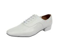 Dance Shoes for Men Lace Up,Men Breathable Leather Ballroom,Suede Sole,Wear-Resistant,Low Heel,Ballroom Modern Tango Salsa Practice Social Dance