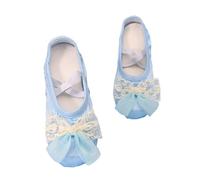 - Dance shoes for with soft sole, ideal as ballet shoes for toddlers, suitable for performances, dance evenings, flexible in everyday life as well as for outdoor activities, sky blue, 8 UK Child