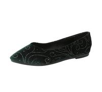 Dance Shoes for Women Summer Sandals Small Heel Women's Mid Low Salsa Tango Ballroom Latin Party Outdoor White Comfortable Heels Black Wide Fit Glitter Closed Toe Samba Waltz Social Dancing Green-B Si