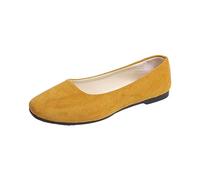 Dance Shoes Women's Latin Flat Comfortable Sandals Women's Chic Driving Flat Shoes Breathable Loafers Lightweight Outdoor Sandals Leisure Women's Shoes Lightweight Sandals Classic Pumps, yellow, 8 UK