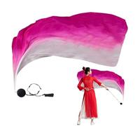 Dance Silk Veil Chiffon Gradient-Colored Dance Scarf with Adjustable Chain