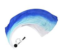 Dance Silk Veil Poi | Colorful Silk Flag Ribbon Streamer - Elegant Belly Dance Poi Streamer, Gradual Colors Silk Scarf Veil for Arts, Worship and Dance Practice