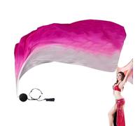 Dance Silk Veil Poi Colorful Silk Poi Flags with Ball