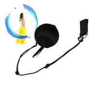 Dance Soft Ball, Adjustable Chain Black Poi, Portable Throwing Ball Prop, Interactive Sturdy Lightweight Design, Smooth Grip Easy Control, Premium Stage Performance Tool, Belly Yoga Haka Use
