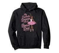 Dance Stepdad Bonus Dad Step Favorite Black Dancer Ballerina Pullover Hoodie