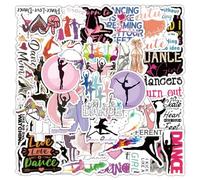 Dance Stickers 100 Pcs Waterproof Aesthetic Dancing Sports for Water Bottle Laptop Skateboard Scrapbook Luggage Car Bike Travel Case Notebook Motorcycle Computer,Funny Vinyl Decal for kids Teens Girls
