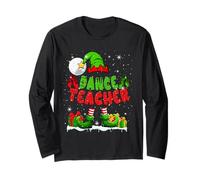 Dance Teacher Cute Elf Costume Xmas Education Job Team Long Sleeve T-Shirt