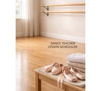 Dance Teacher: Daily Private Lesson Appointment Scheduler: Tracker for Movement Instruction, Technique Development Session, Choreography Coaching ... Studio Educator, Performing Arts Mentor