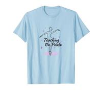 Dance Teacher Teaching On Pointe Ballet Instructor Gift T-Shirt, Men, Baby Blue, XL
