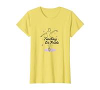 Dance Teacher Teaching On Pointe Ballet Instructor Gift T-Shirt, Women, Lemon, XL