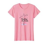 Dance Teacher Teaching On Pointe Ballet Instructor Gift T-Shirt, Women, Pink, M
