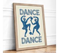 Dance Together Framed Wall Art Print A2 Oak