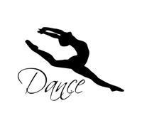 Dance Wall Decal Vinyl Sticker Decals Ballet Dancing Ballerina nastics Wall Decal Quote Wall Decor Dance Studio Decor Small - 30x43cm