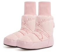 Dance Warm Up Booties, Windproof Fleece Lined Ballet Booties, Size 34-35 | Adjustable Fit For Comfort, Anti-slip Microfiber Sole, Ideal For Dancers & Casual Use